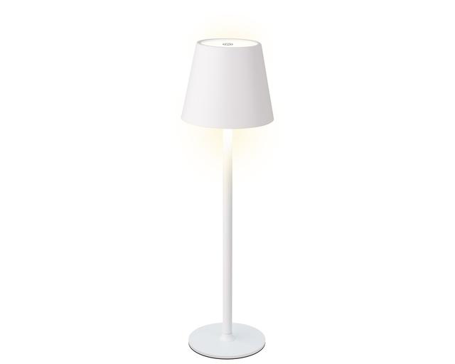 Lampe de table Lumineo LED rechargeable steady intérieur blanc