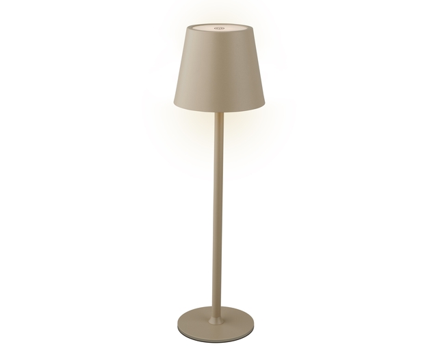 Lampe de table Lumineo LED rechargeable steady intérieur brun