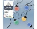 Guirlande Partylight Lumineo LED extérieur 20 boules 950cm assorti