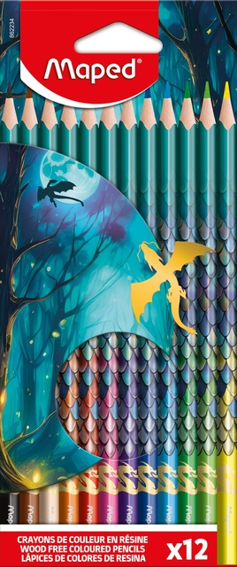 Crayon de couleur Maped Dragon lot 12 couleurs