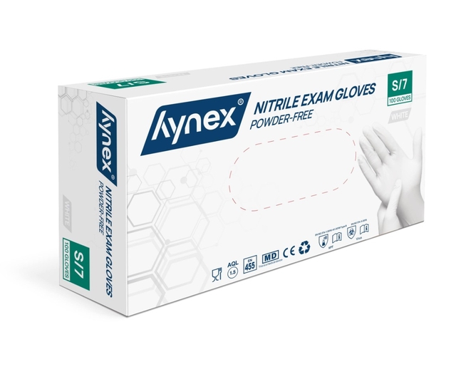 Gant Hynex nitrile S blanc 3,5g 100 pièces