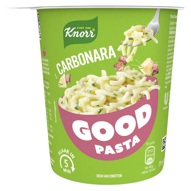 Good Pasta Knorr spaghetti carbonara cup