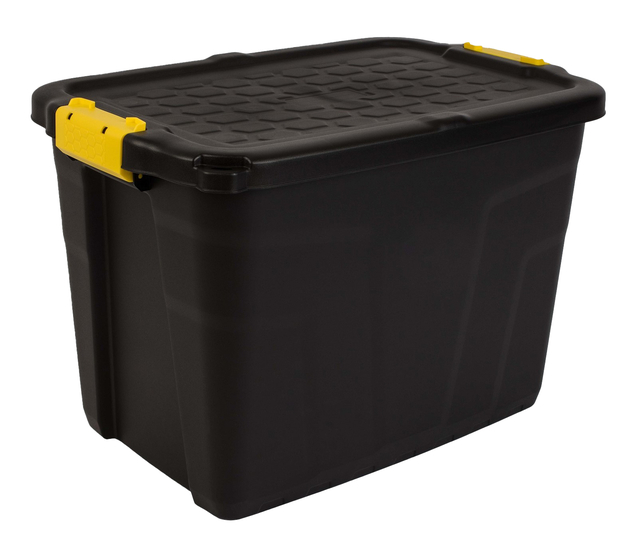 Caisse de rangement Bankers Box 60L avec prises robustes noir