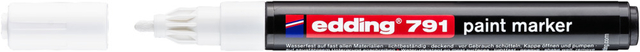 Marqueur peinture edding 791 base alcool 1-2mm blanc