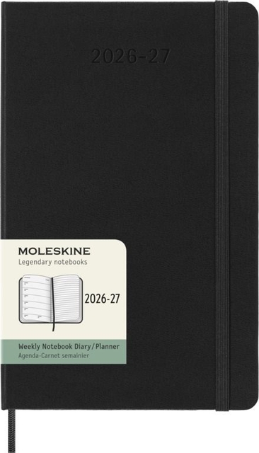 Agenda 2027 Moleskine 18M Planner Weekly 7dagen/1pagina large hc black