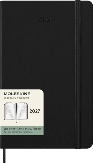 Agenda 2027 Moleskine 12 mois Planner Weekly 7 jours/2 pages Large CR black
