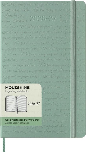 Agenda 2027 Moleskine 18M Planner Weekly 7dagen/1pagina large hc sage green