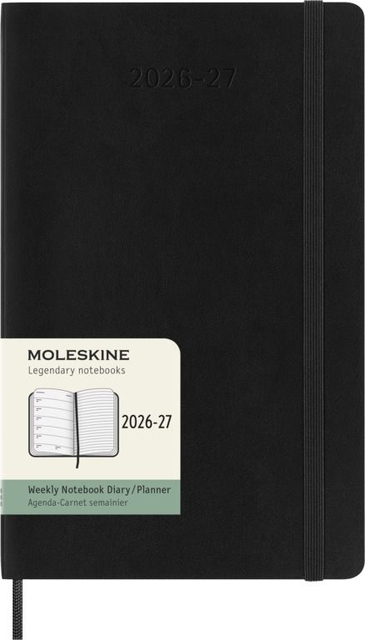 Agenda 2027 Moleskine 18 mois Planner Weekly 7 jours/1 page Large CS black