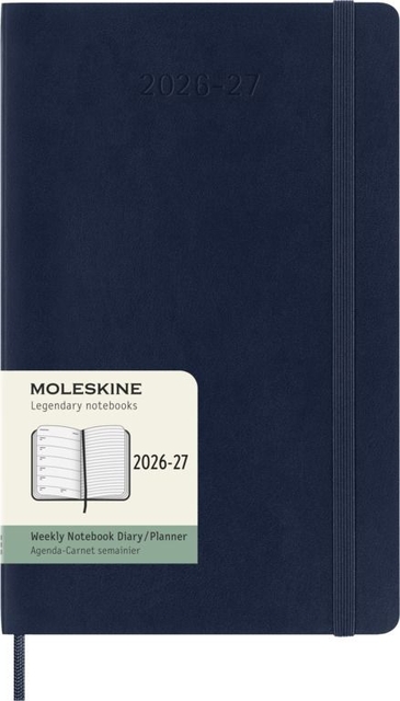 Agenda 2027 Moleskine 18 mois Planner Weekly 7 jours/1 page Large CS sapphire blue