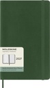 Agenda 2027 Moleskine 12 mois Planner Weekly 7 jours/1 page Large CS myrtle green