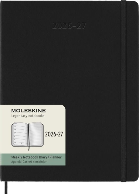 Agenda 2027 Moleskine 18M Planner Weekly 7dagen/1pagina xl hc black