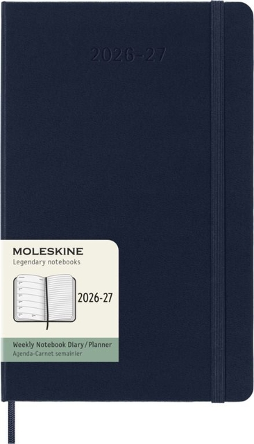 Agenda 2027 Moleskine 18M Planner Weekly 7dagen/1pagina large hc sapphire blue