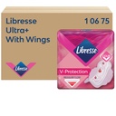 Maandverband Libresse P1 Ultra+ Regular met vleugels 150 stuks
