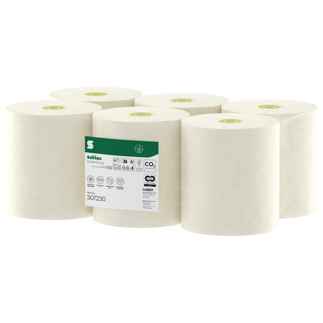 Essuie-mains Satino SYS1 GreenGrove 2 épaisseurs 6x 175m naturel 307230