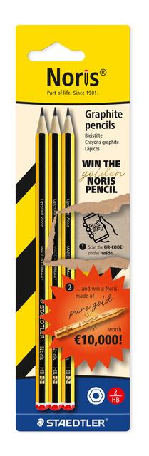 Potlood Staedtler Noris 3xHB find the golden Noris