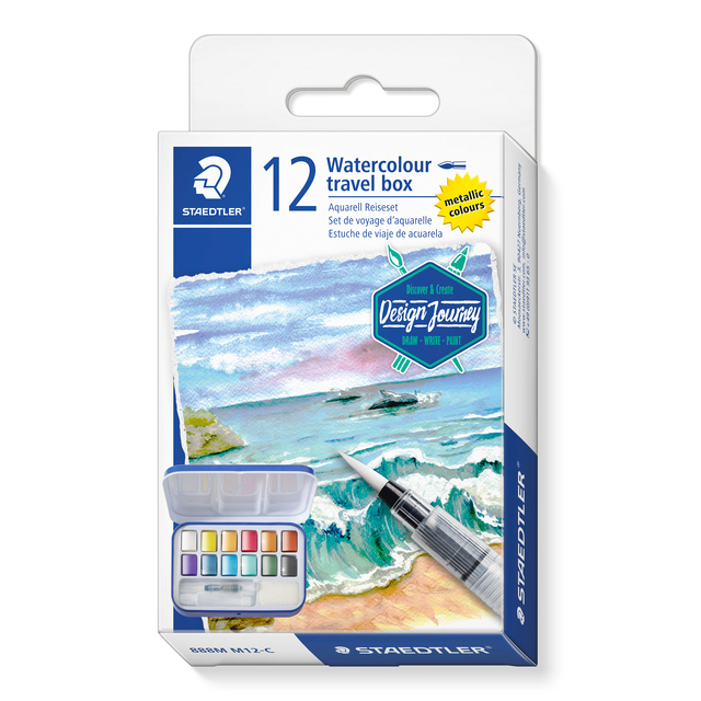 Waterverf Staedtler Design Journey set à 12 kleuren