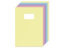 Schrift Kangaro A4 lijn 80 pagina's 60gr pastel assorti pak à 5 stuks