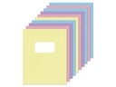 Schrift Kangaro A5 lijn 80 pagina's 60gr pastel assorti 10 stuks