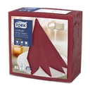 Serviette Tork Linstyle Premium 478885 pli1/4 1 épaisseur 390x390mm 50 feuilles bordeaux