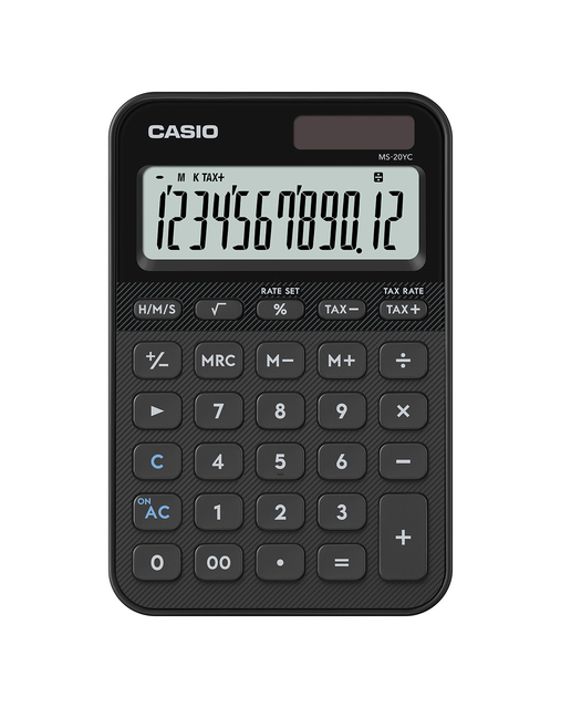 Calculatrice Casio MS-20YC-BK noir