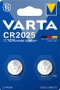 Batterij VARTA knoopcel 2x CR2025 lithium