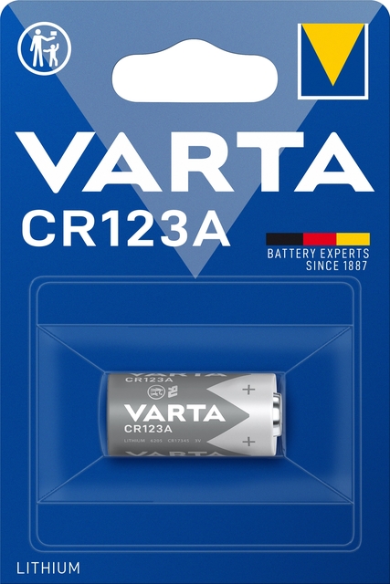 Batterij VARTA Cylindrical 1x CR123A lithium