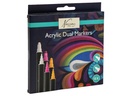 Marqueur acrylique Nassau double pointe set 12 couleurs