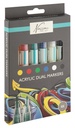 Acrylmarker Nassau duopunt set à 6 kleuren