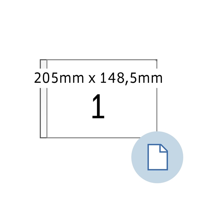 Etiquette HERMA 8493 A5 EXPR 1000 205x148,5mm blanc 1000 pièces