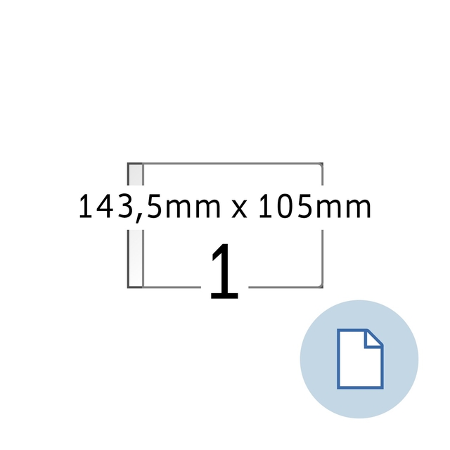 Etiket HERMA 8492 A6 EXPR 2.000 143.5x105mm wit 2000 stuks