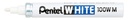Viltstift Pentel 100W rond 2.2mm wit