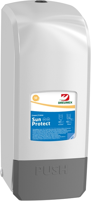 Distributeur crème solaire Dreumex Sun Protect blanc