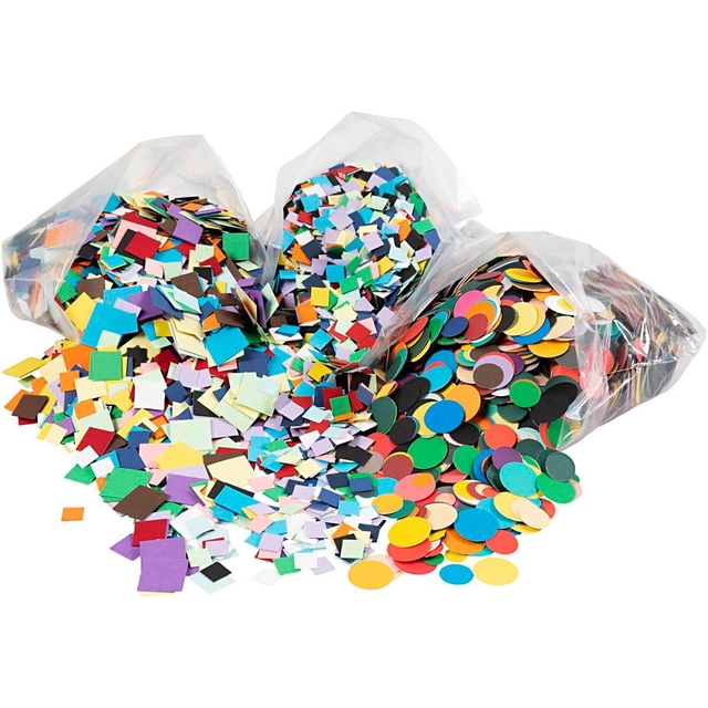 Formes de mosaïque Creativ Company cercle et carré carton assorti