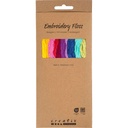 Fils à broder Creativ Company 8m x 1mm lot 10 couleurs
