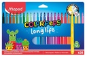 Feutre de coloriage Maped Color’Peps Long Life 2.0 set 24 pièces assorti