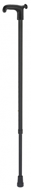 Wandelstok Able2 soft recht handvat zwart