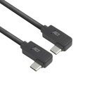 Kabel ACT USB-C hoek links/rechts 10Gbps 1m