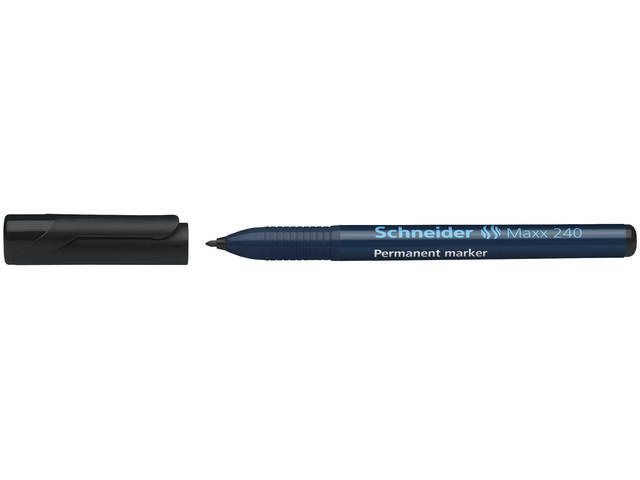 Permanent marker Schneider Maxx 240 rond 1-2mm zwart
