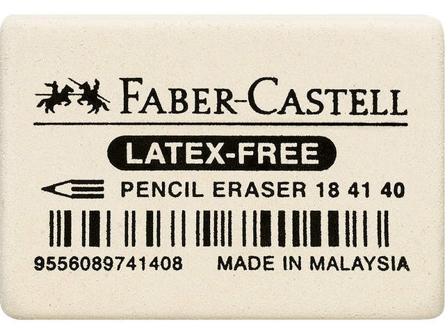 Gomme Faber Castell 7041 34x26x8mm blanc