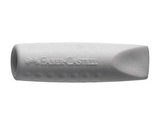 Gomme capuchon Faber castell Grip 2001 gris 2 pièces
