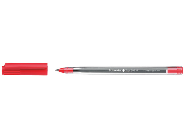Stylo bille Schneider Tops 505 Medium rouge