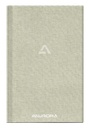 Notitieboek Aurora A5 ruit 5x5mm 192 pagina's 80g linnen grijs