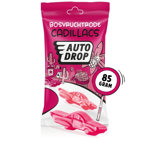 Autodrop Cadillacs rouge sachet 85g