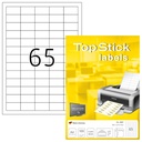Etiquette TopStick 8697 38x21,2mm permanent blanc 6500 pièces