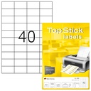 Etiket TopStick 8698 52.5x29.7mm wit 4000 stuks