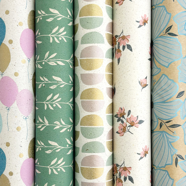 Papier cadeau Rotolux Rosie 200x70cm assorti
