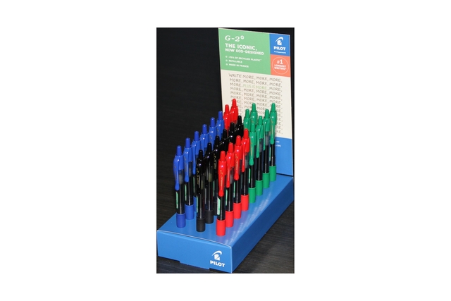 Stylo gel PILOT BL-G2 Plus Medium assorti display 24 pièces