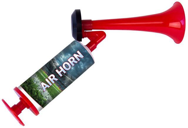Luchttoeter met handpomp