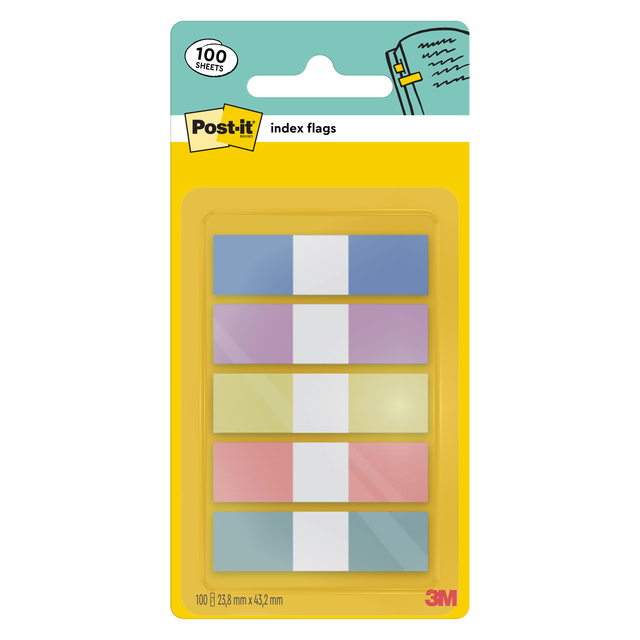 Indextabs Post-it 683-5PASTEL 11,9x43,2mm small 100 tabs