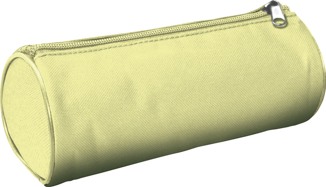Trousse Kangaro ronde 20x8,5cm jaune pastel